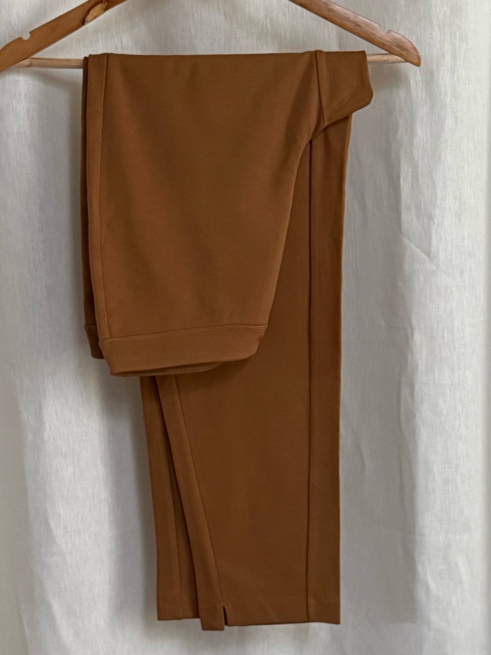NWT J Jill Wearever Pull On Pants S Cedar Brown Slim Straight Leg Ankle Stretch